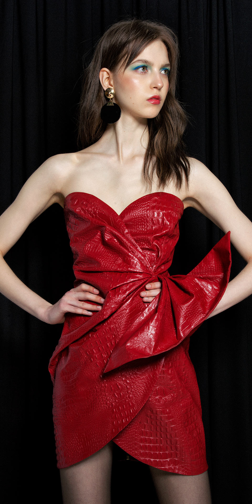 FW19 – THE PHOENIX DRESS RED COCCO