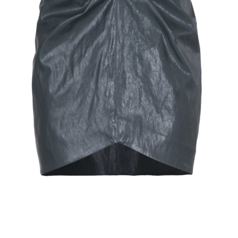 FW20.21 – THE RHO SKIRT LEATHER GREEN