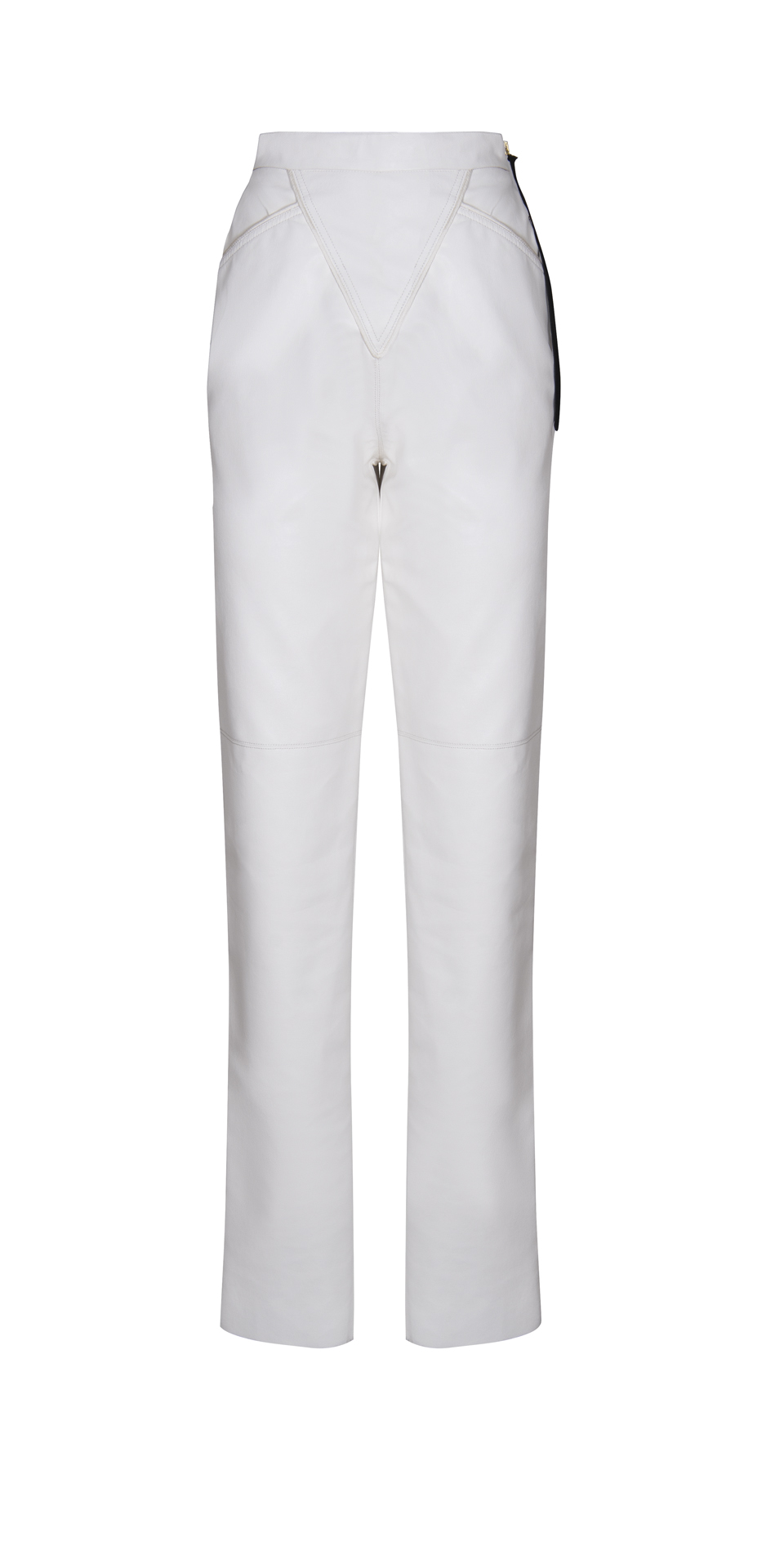 SS21 – THE TRILOGY PANT LEATHER WHITE