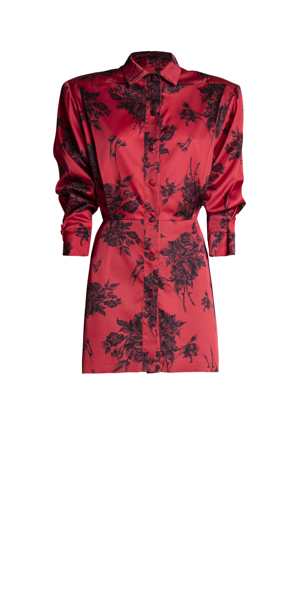 FW21.22 – THE KIMO DRESS SILK RED FLOWER