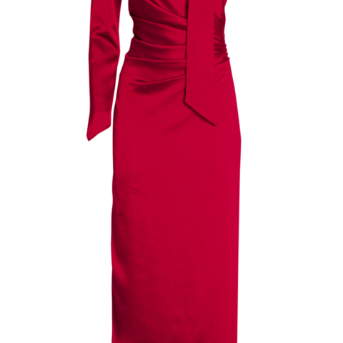 FW21.22 – THE MEGAN LONG DRESS SILK RED